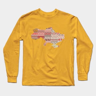 Ukrainian map Long Sleeve T-Shirt